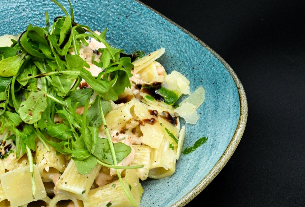 Pâtes à la roquette et au parmesan